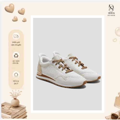 GIÀY SLIP-ON MESH SNEAKERS THỂ THAO ĐẾ MỀM DOVIA