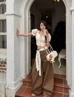 áo croptop phồi đồ