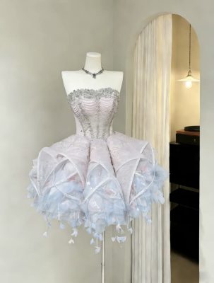 Váy ngắn bồng bềnh
