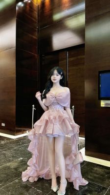 váy công chúa voan tầng
