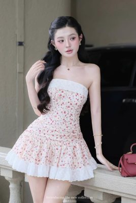 váy ngắn hoa nhí