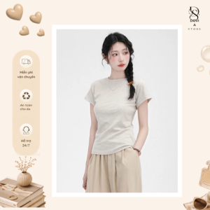 Áo Baby Tee Nữ Dovia Ôm Body Y2K Cotton 100% Chính Hãng