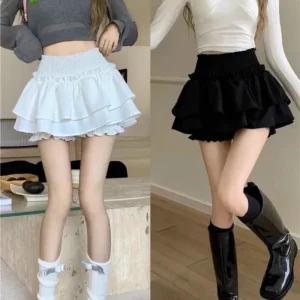 chân váy coquette 2 tầng