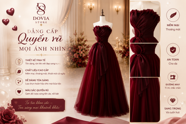 Đầm Trễ Vai dễ Thương Được Yêu Thích Nhất
